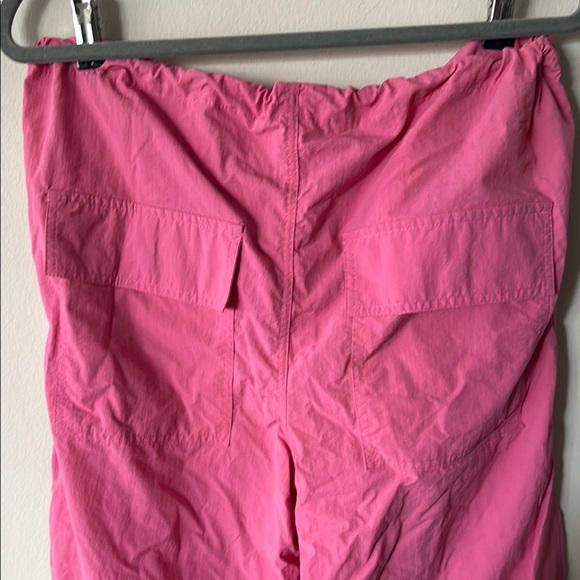 Tinseltown Vibrant Pink Cargo Pants with Drawstring Waist - Picture 8 of 8